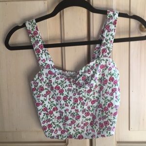 Flower crop top